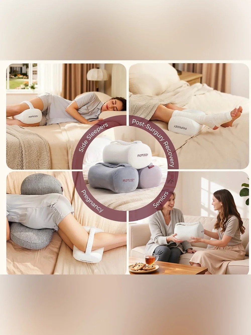 Momcozy Ergonomic Leg Support Pillow
